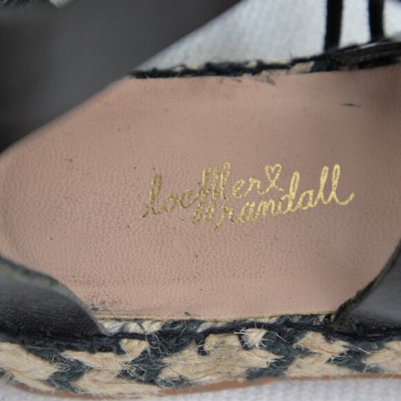 Loeffler Randall Sacha Leather Gladiator Espadrille Sandals Sz 8 - Picture 5 of 11